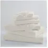 Lot de 6 gants de toilette coton peigné Douceur TRADILINGE  Coton