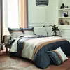 Tradilinge Housse de couette au style graphique (260x240 cm - Noir)