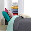 Housse de couette percale anthracite 140x200 cm - Tradilinge