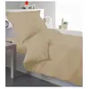 Tradilinge Housse de couette percale 140 x 200 cm unie (140x200 cm - Beige)