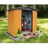 Abri de jardin métal aspect bois 2,3 m2 Yardmaster + kit d'ancrage