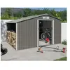 Abri de jardin métal avec bûcher 8,13 m² Trigano + kit d'ancrage
