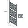 Trigano - Lot de 3 claustras pour carport Libeccio