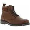 Redskins - Bottines Redskins En Cuir Cognac Et à Lacets Et Zip Latéral - Cognac - Taille 42 42