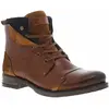 Redskins - Bottines Redskins En Cuir Cognac à Semelle Antidérapante Et à Lacets Plats - Cognac 45