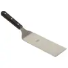Spatule - ENO - Allongée et coudée - Lame en acier inoxydable - Manche en polypropylène noir