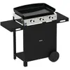 Plancha à gaz sur chariot Initial 65 en inox 3 brûleurs - 6,3 kW - ENO