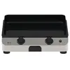 Plancha Eno Fusion 60 Gaz 2 brûleurs 5000 W Noir et Inox