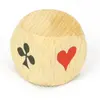 Jeujura - 8197- Jeux de Société-de Belote - de d'Atout en Bois, 3 cm