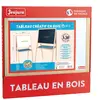 Jeujura - Tableau Double face Créatifs en Bois (craies + feutres)