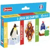 Coffret 3 Jeux De Cartes - JEUJURA - 54 Cartes - 7 Familles - Memo - Enfant 4+