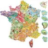 Jeujura Tableau Magnets Bois Carte De France