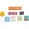 Jeujura Tableau Magnets Bois Calendrier