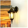 Lampe murale d'extérieur milano de couleur or vieilli au design rétro ...
