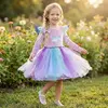 Deguisement Robe Licorne Taille 5-7 Ans Pour Enfant