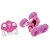 TEAM City Voiture Cascadeuse Et Lumineuse Rose Radiocommandee 1:24