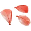 Sachet de 90 plumes 4cm avec perles nacrées, Rose