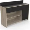 DEMEYERE Les Tendances - mike Buffet de cuisine l 123cm - Décor chene brut et noir