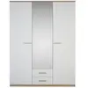 Armoire 3 portes "Selena" - 161.1 x 210.9 x 55 cm - Coloris Chêne bros...