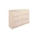 Commode 6 tiroirs SPACE coloris chêne shanon