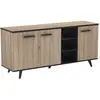 Demeyere Buffet Bas Bruce 3 Portes 3 Niches - Naturel Clair