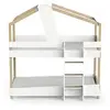 DEMEYERE Lit superposé enfant timber 200 x 112,3 x 206 cm blanc 384654