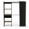 BUT Armoire dressing extensible MOKA imitation chêne et noir