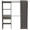 BUT Armoire dressing extensible MOKA imitation chêne foncé