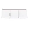 Surmeuble 3 portes NANO coloris chêne et blanc