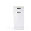 Meuble bas de cuisine 40 cm  1 porte 1 tiroir BIANCO