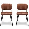Lot de 2 chaises MOAB W coloris marron