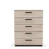 Commode 5 tiroirs WATSON coloris chêne
