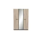 Armoire 3 portes + 1 miroir WATSON coloris chêne kronberg/waterford