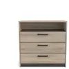 Commode 1 niche 3 tiroirs WATSON coloris chêne kronberg/waterford