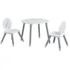 Habitat et Jardin Table + 2 chaises Blanc / Gris NOUNOURS - Blanc - Demeyère