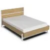 Lit Double "Craft" extractible - Bois - 140 x 200 cm - Marron