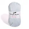 Pelote de coton à tricoter SUNNY UNI - Cheval blanc - PPSC 291 Bleu - ...