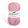 Pelote de coton à tricoter SUNNY UNI - Cheval blanc - PPSC 289 Rose - ...