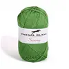 Pelote de coton à tricoter SUNNY UNI - Cheval blanc - PPSC 48 Vert - 4...