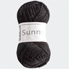 Pelote de coton à tricoter SUNNY UNI - Cheval blanc - PPSC 12 Noir - 1...