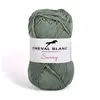 Pelote de coton à tricoter SUNNY UNI - Cheval blanc - PPSC 152 Vert - ...