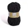 Pelote de laine et coton à tricoter TRIADE - Cheval Blanc 034 Noir - 0...