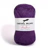 Coton et bambou à tricoter AMBRE - Cheval Blanc 007 Violet - 007 Viole...