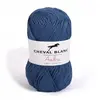 Non communiqué Coton et bambou à tricoter AMBRE - Cheval Blanc(...) - 008 Bleu