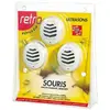 Retro Répulsif ultrasons souris insectes rampants - 135 m² - Lot de 3 émetteurs