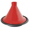Tajine en Fonte avec Couvercle Crealys 509833 Rouge et Noir
