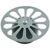 Grille marguerite inox Ø85 mm avec cloche pour bonde de douche
