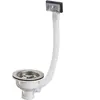 B.H. Bonde pour évier Valentin avec filtre et trop-plein en acier inoxydable 90mm