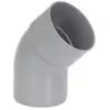 Coude PVC mâle femelle 45° - GIRPI - D : 100 mm - Plastique - Synthétique - Blanc