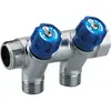 NT NOYON & THIEBAULT Collecteur robinetterie bleue - 2 départs